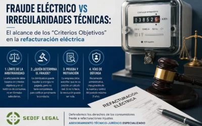 Fraude Eléctrico vs Irregularidades Técnicas: El alcance de los «Criterios Objetivos» en la refacturación eléctrica